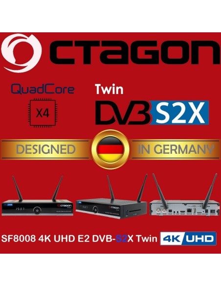 Octagon SF8008 TWIN 2x DVB-S2X SF 8008
