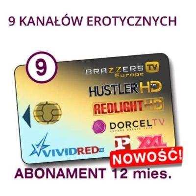 ELITE HD 9+ (viaccess) Redlight HD , Hustler HD - 12 miesięcy