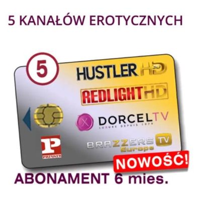 ELITE HD 5+ (viaccess) Redlight HD , Hustler HD - 6 miesięcy