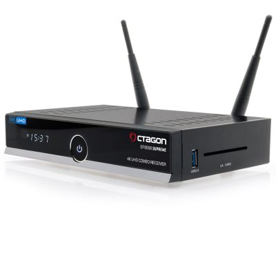 Octagon  SF8008 SF 8008 UHD HEVC COMBO SUPREME DVB-S2X + DVB-T2 WiFi